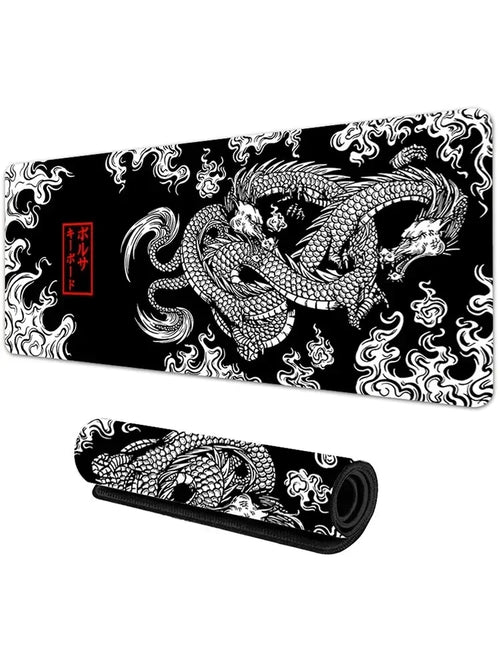 Japanese Dragon Large Gaming Mousepad XXL Keyboard Gamer Mouse Pad on