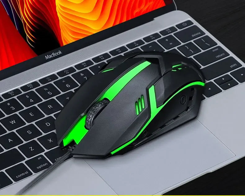 RGB Gaming Keyboard and Mouse Kit Backlit USB Wired Computer Keyboard and Mouse Combo 104 Keycaps for Pc Gamer Laptop