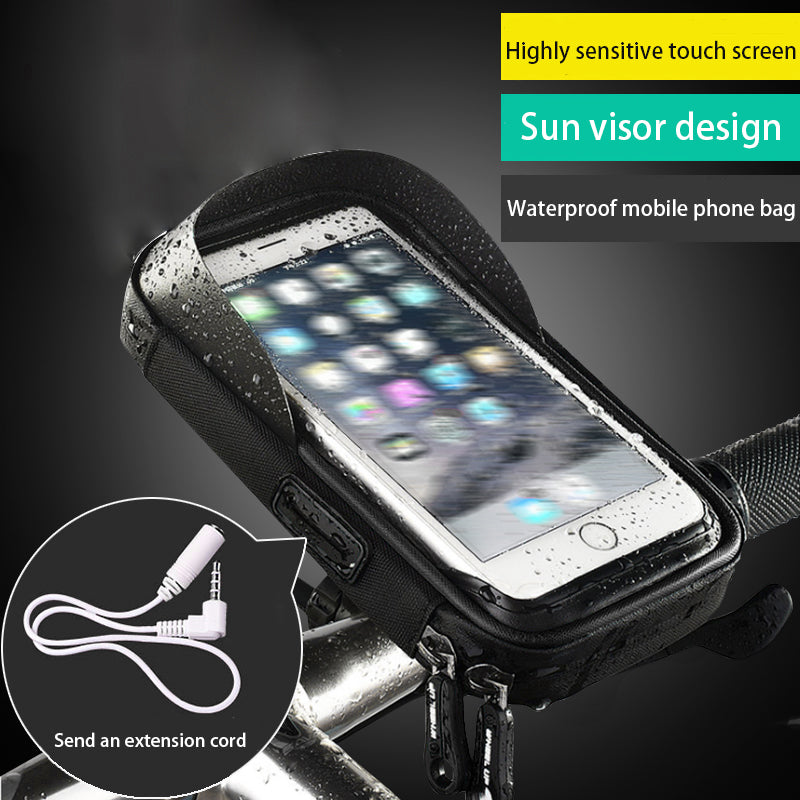 Universal Bike Mobile Support Stand Waterproof Bag