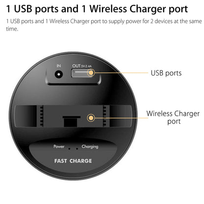 Wireless Car Charger Cup Holder